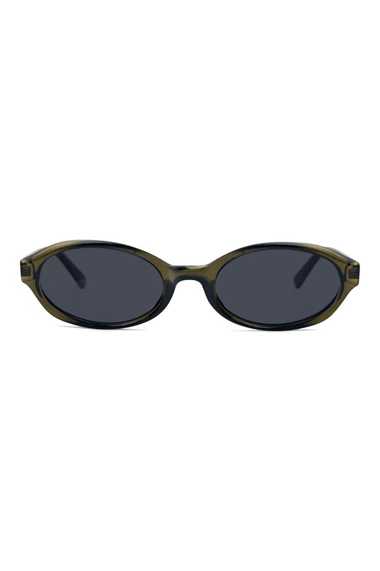 Fallon 54mm Oval Sunglasses, Main, color, OLIVE