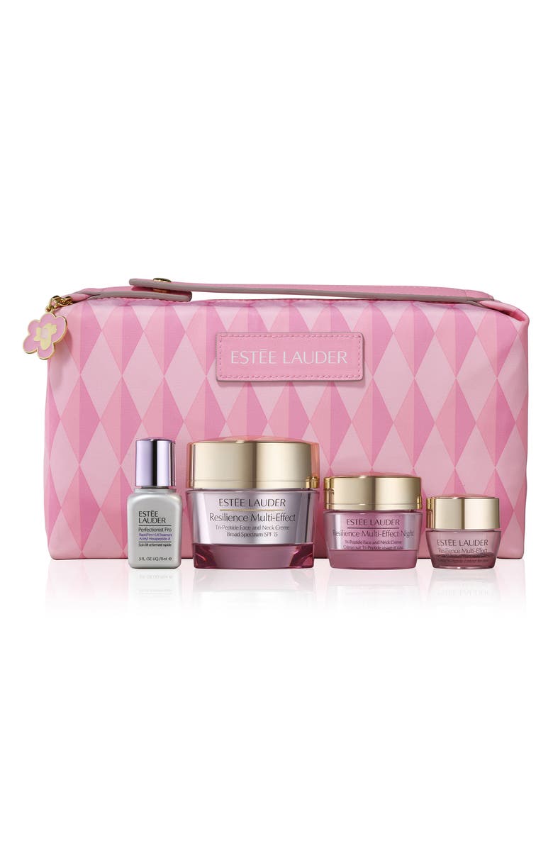 Estée Lauder Resilience Multi-Effect Skincare Routine Set USD $128 Value, Main, color,