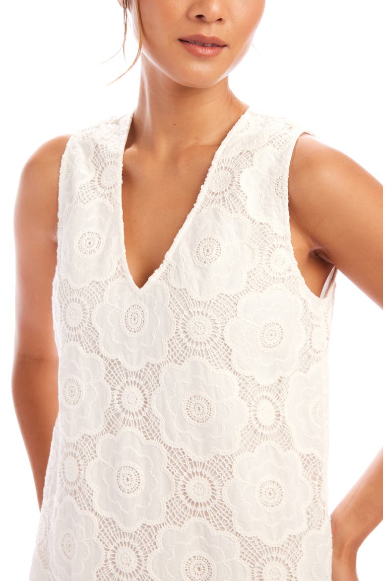 Lace Tank Dress, Alternate, color, OFF WHITE