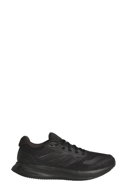 Adidas Originals Adidas Run Falcon 5 Running Shoe In Black/black/white