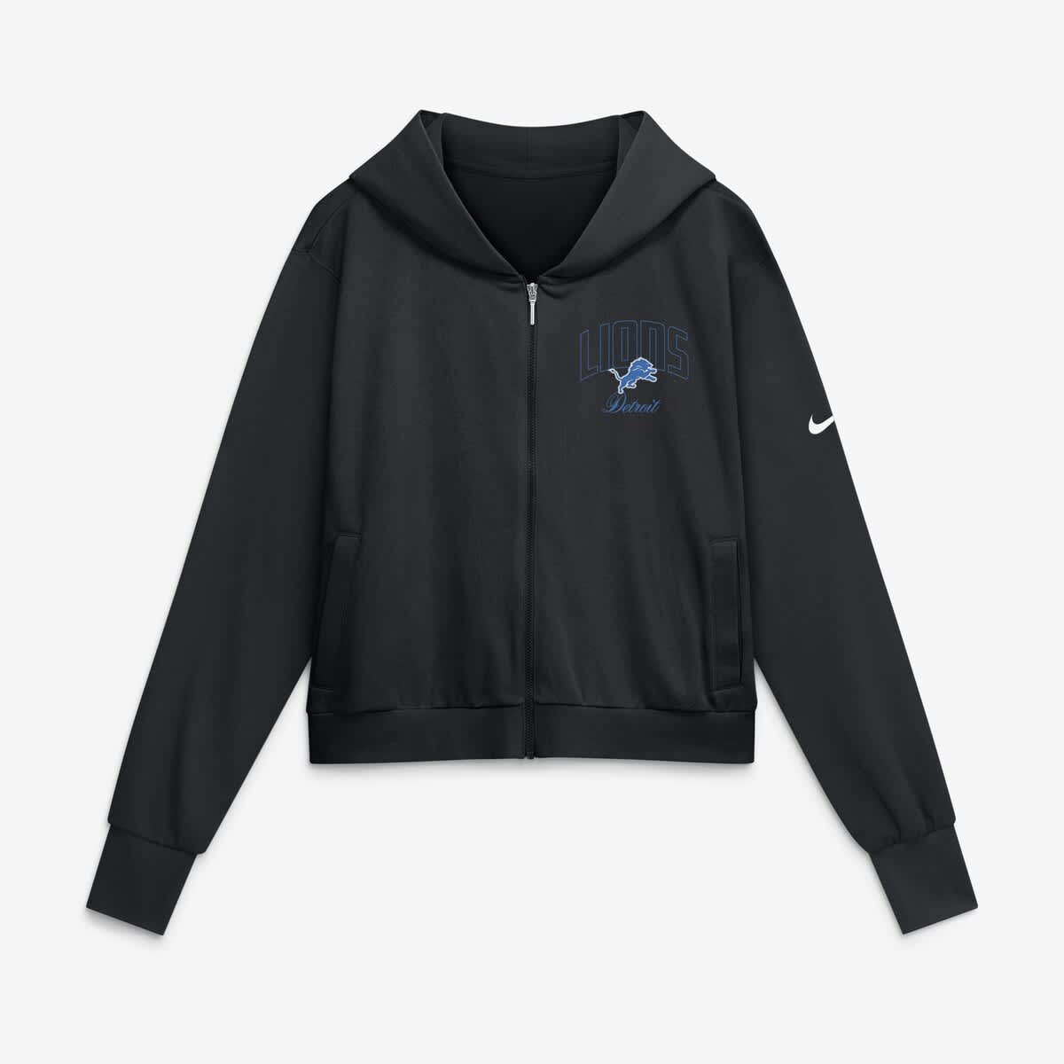 Nike Women's Nike Black Detroit Lions Primetime Full-Zip Hoodie (Women ...