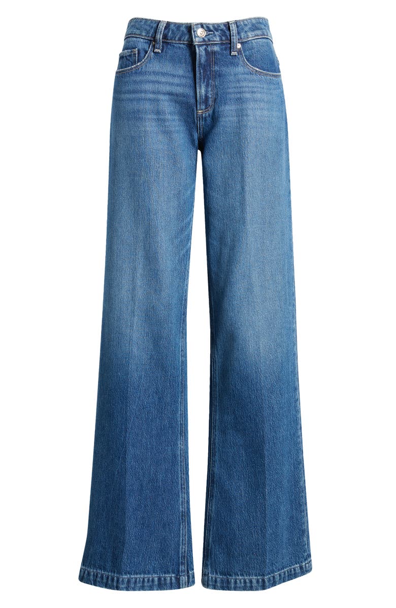 PAIGE Sonja Low Rise Wide Leg Trouser Jeans, Alternate, color,