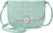 Brahmin Portia Embossed Leather Crossbody Bag