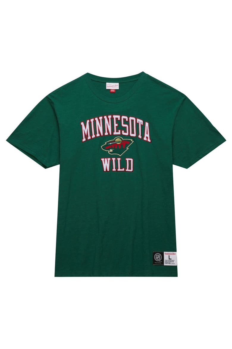 Men's Mitchell & Ness Green Minnesota Wild Legendary Slub T-Shirt, Alternate, color, Green