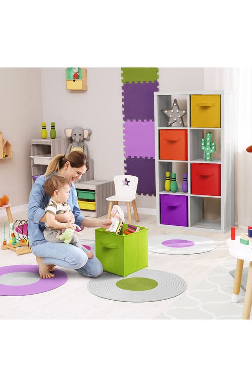 Sorbus 6-pack Collapsible Storage Cube In Blue Multi