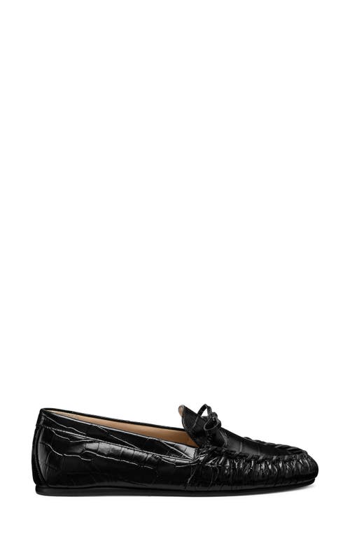 Stuart Weitzman Britt Bow Loafer In Black