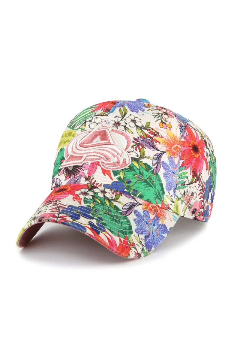 '47 Women's '47 Cream Colorado Avalanche Pollinator Clean Up Adjustable Hat, Main, color, 