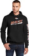 STARTER Men's Starter Black Denver Broncos Wordmark Logo Pullover Hoodie