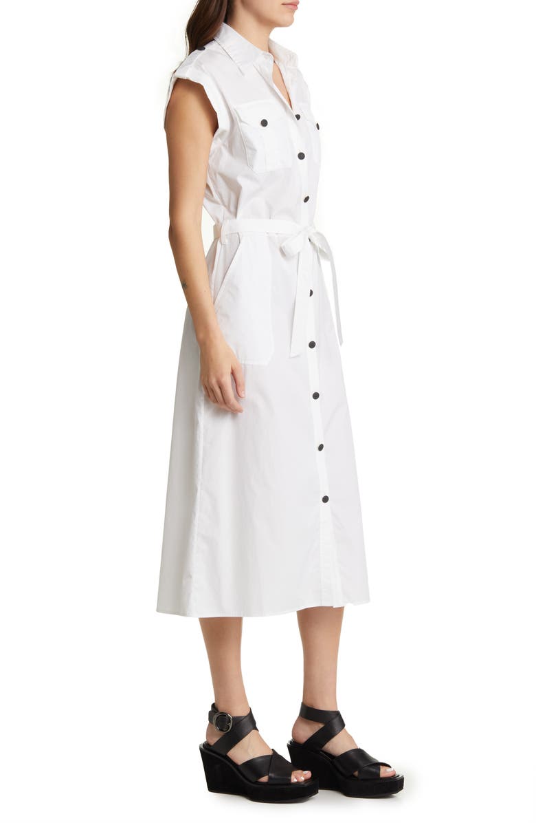 rag & bone Roxanne Cotton Midi Shirtdress, Alternate, color,