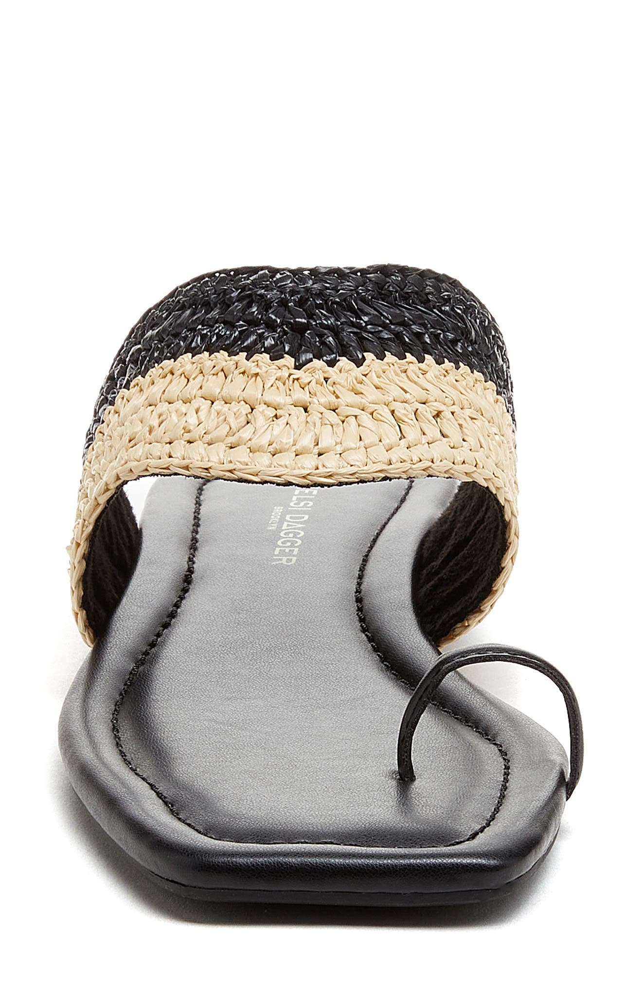 Kelsi Dagger Brooklyn Theo Toe Ring Sandal, Alternate, color, Black/ Natural