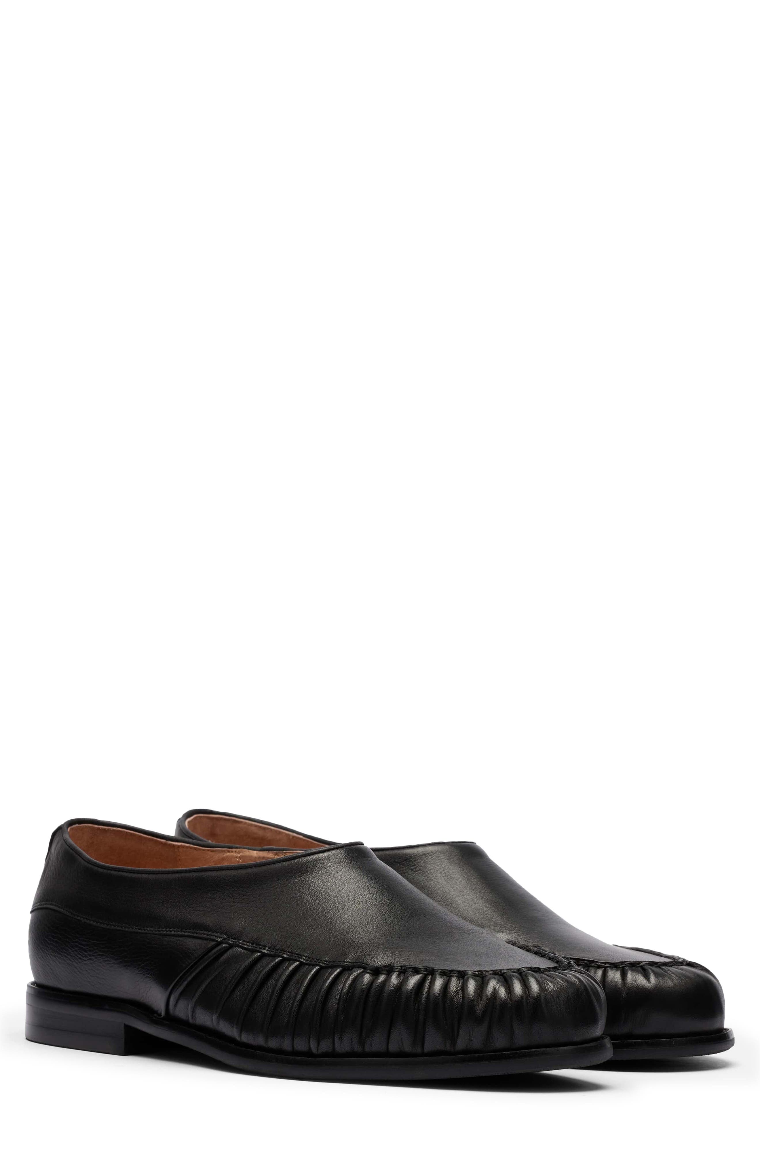 Forde Leather Loafer, Main, color, BLACK