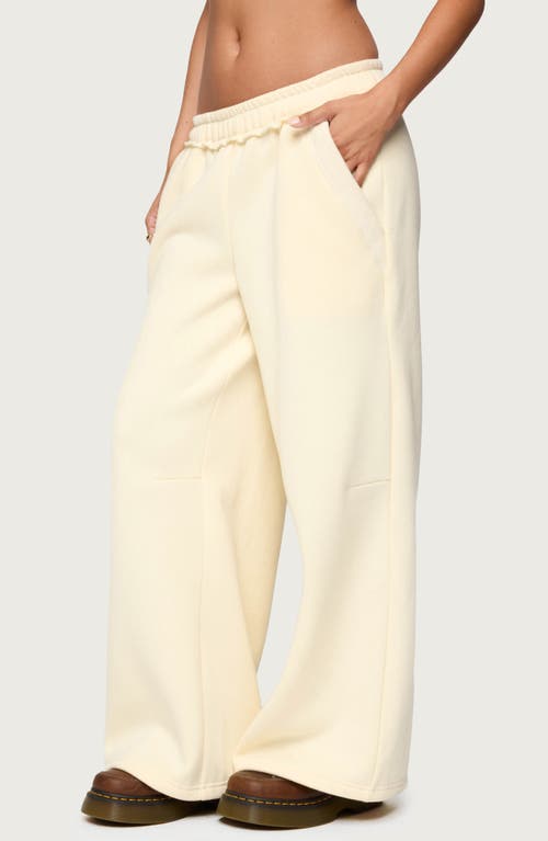 Edikted Kori Oversize Baggy Sweatpants In Yellow