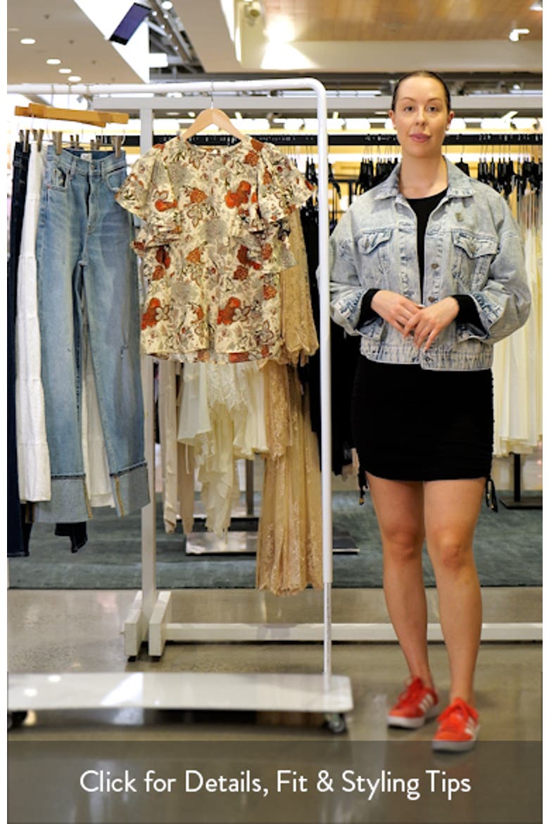 Lena Flutter Sleeve Silk Top video