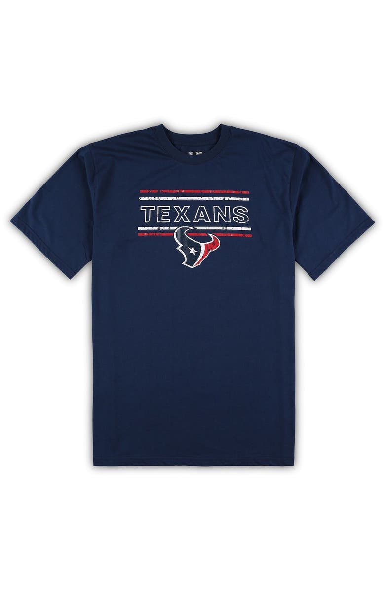 CONCEPTS SPORT Men's Concepts Sport Navy/Red Houston Texans Big & Tall Flannel Sleep Set, Alternate, color, 