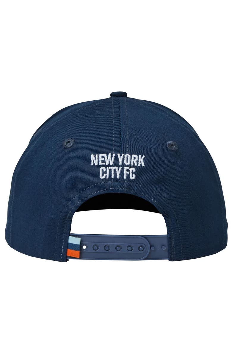 Live Breathe Futbol Unisex Live Breathe Futbol Navy New York City FC Monogram Snapback Hat, Alternate, color, 