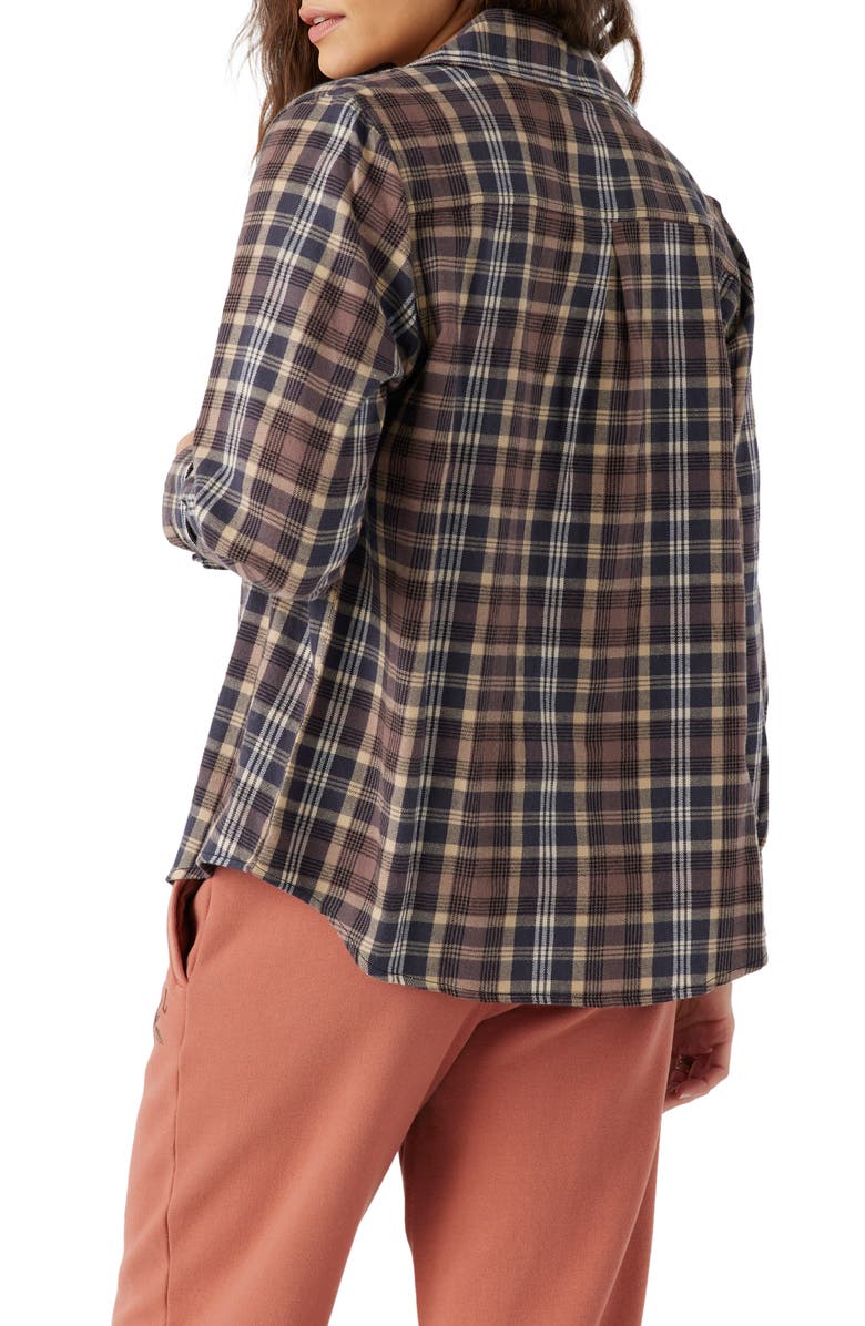 O'Neill Nash Plaid Flannel Button-Up Shirt, Alternate, color,