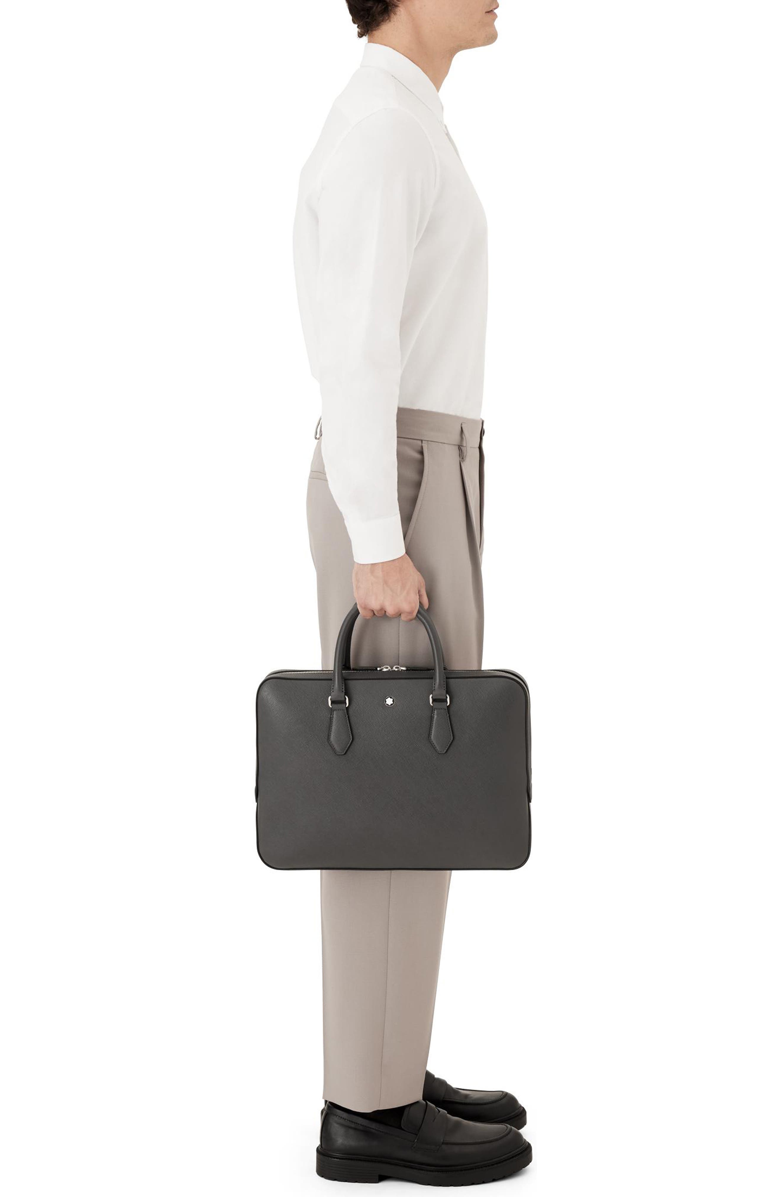 Montblanc Sartorial Thin Document Case, Alternate, color, Black