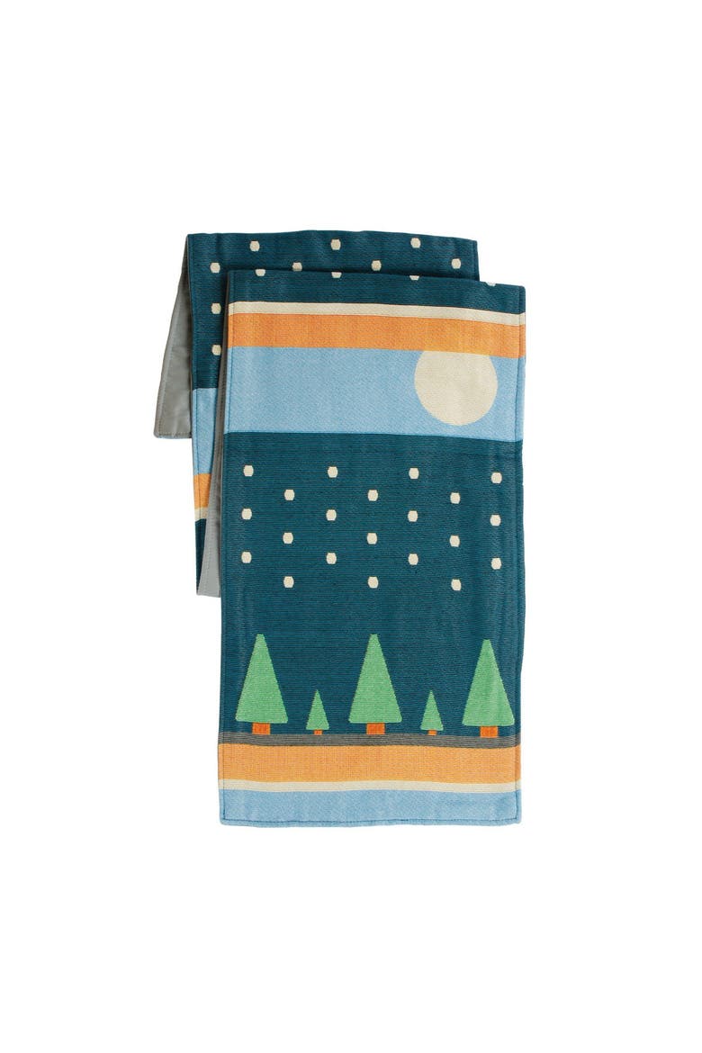 Winter Decorative Runner, Main, color, Blue