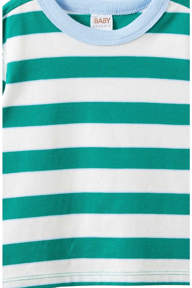 Baby Essential Long Sleeve Graphic Tee, Main, color, Vanilla English Ivy Stripe