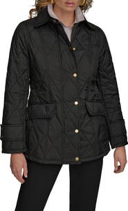 Donna Karan New York Water Resistant Quilted Barn Jacket