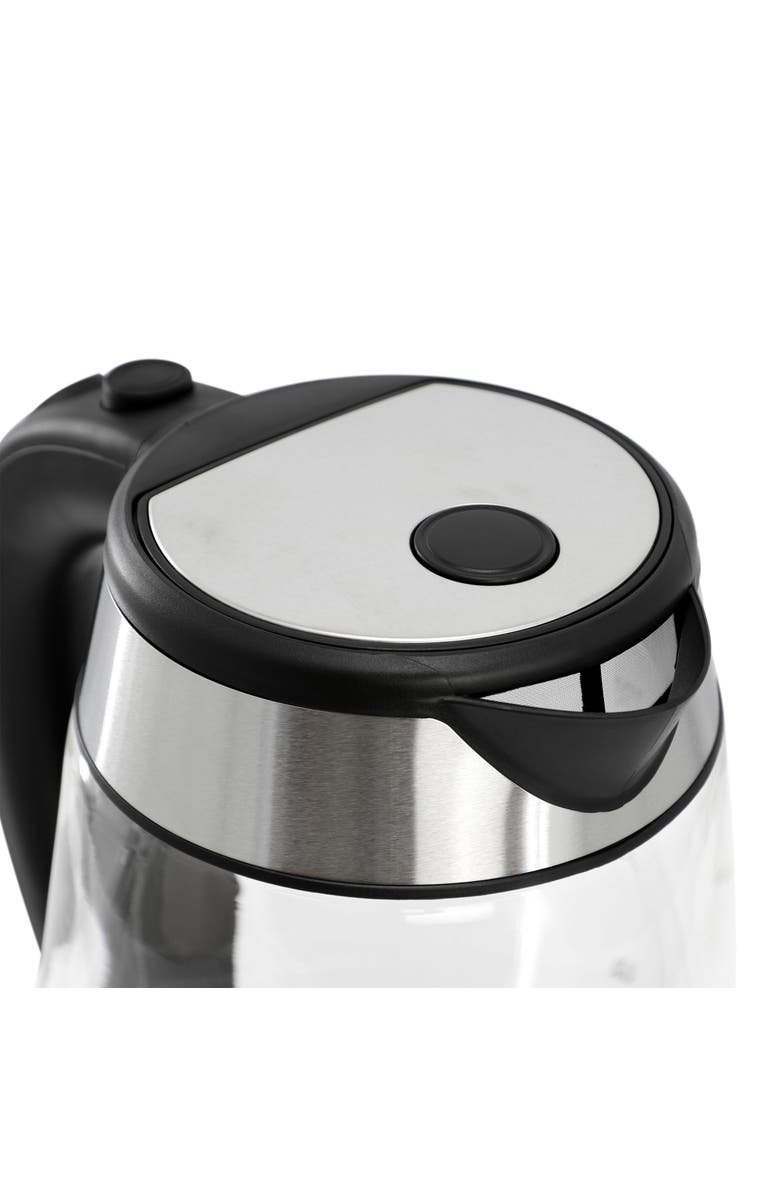 Megachef 1.8 Quart Glass and Stainless Steel Electric Tea Kettle in Silver, Alternate, color, Grey