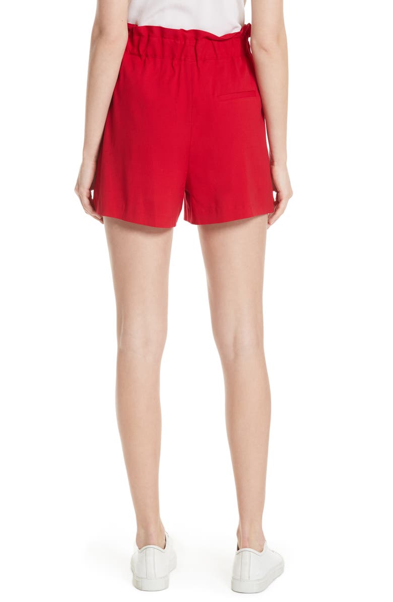maje Iona Paperbag Shorts, Alternate, color, 