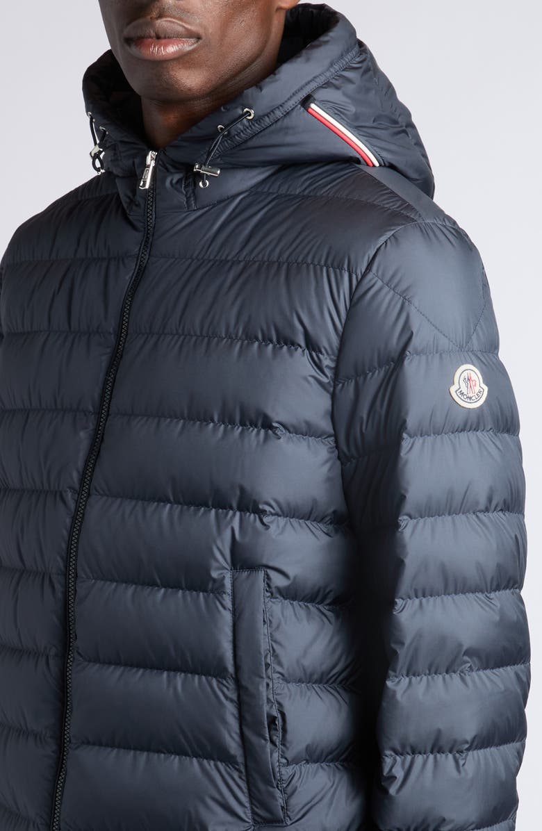 Moncler Vermeille Hooded Down Puffer Jacket, Alternate, color, Night Sky