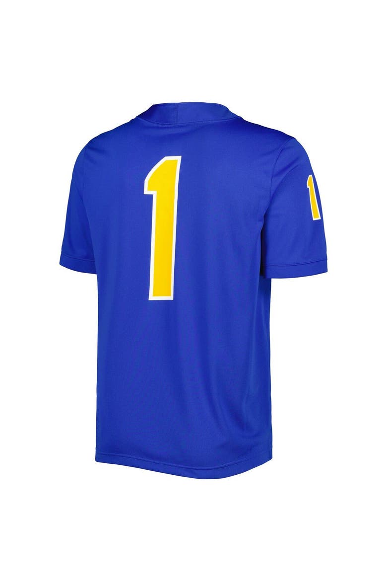 Men's Nike #1 Royal Pitt Panthers Untouchable Football Jersey, Alternate, color, Royal