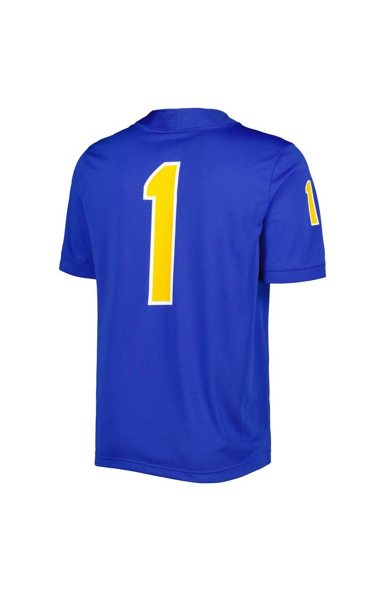 Nike Men's Nike #1 Royal Pitt Panthers Untouchable Football Jersey, Alternate, color, Royal