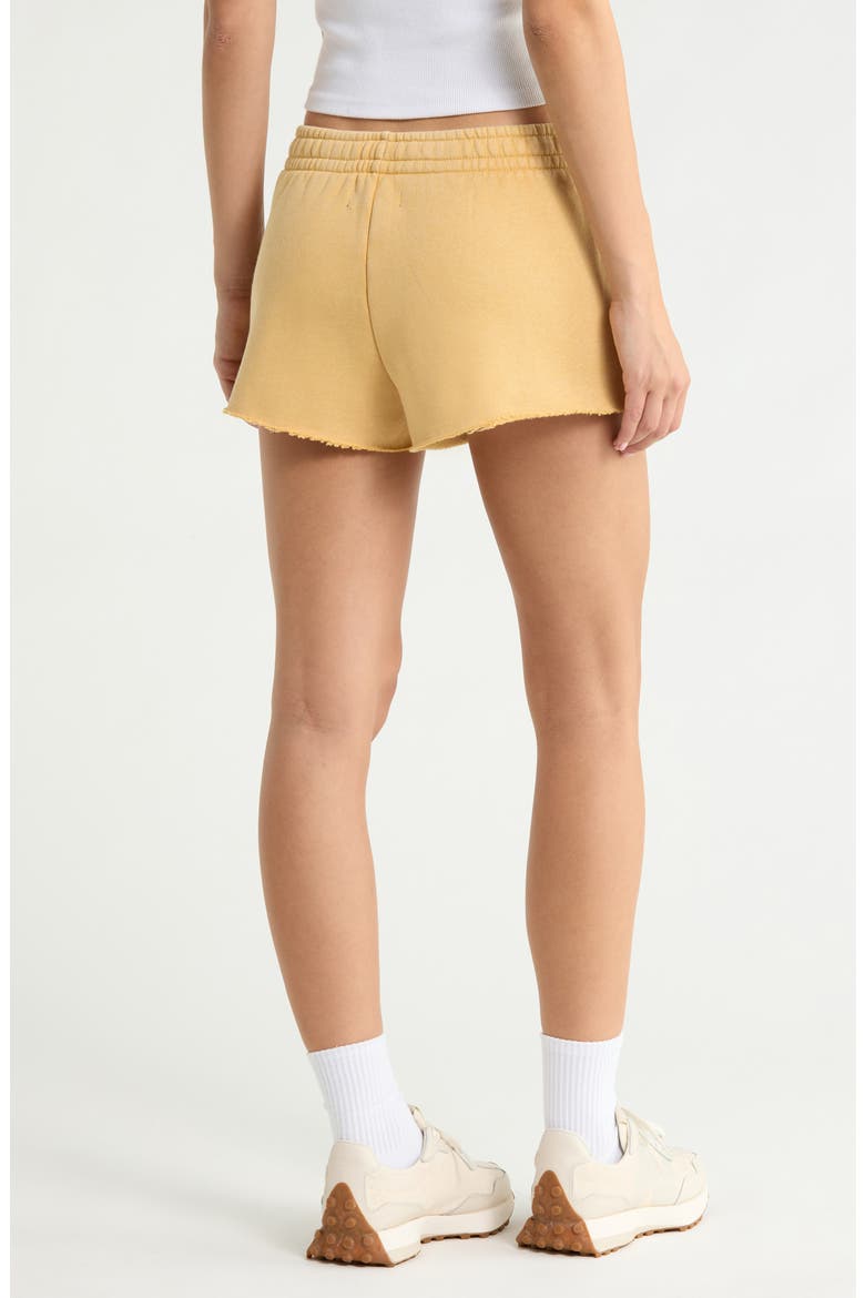 Hawaii Floral Mini Shorts, Alternate, color, CARAMEL YELLOW