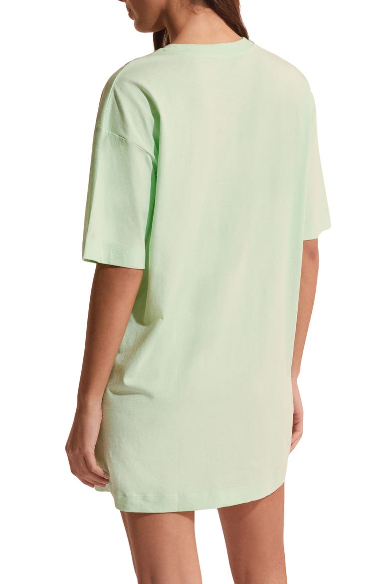 Club Soleil Lemon Graphic Cotton Sleep Shirt, Alternate, color, NILE BLUE