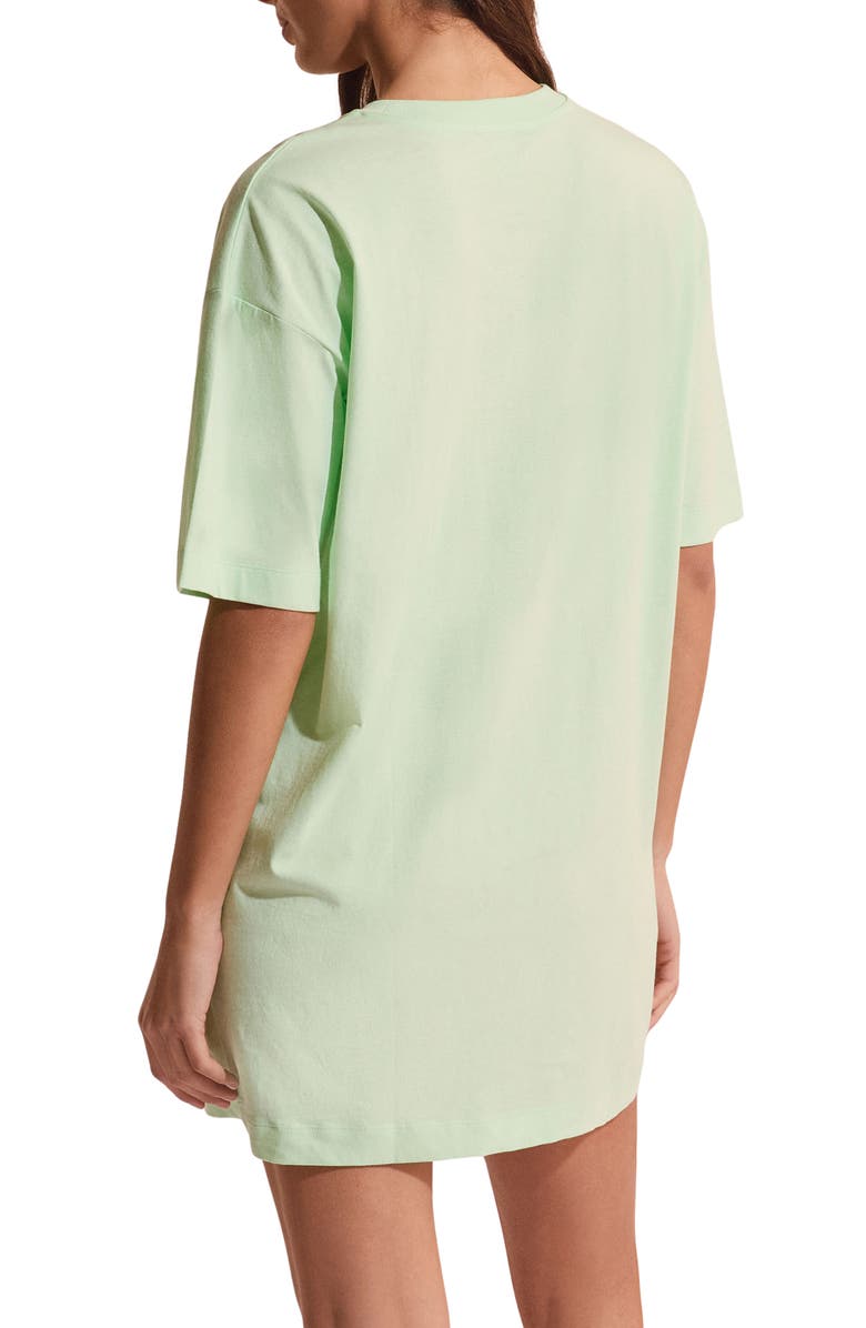 Etam Club Soleil Lemon Graphic Cotton Sleep Shirt, Alternate, color, Nile Blue