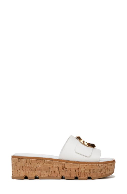 Franco Sarto Hoda Platform Wedge Slide Sandal In White