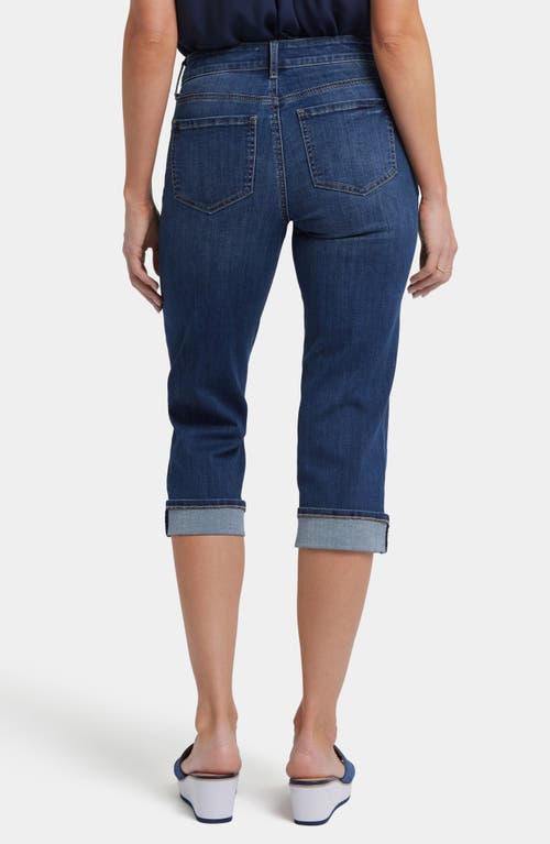 Nydj Marilyn Roll Cuff Crop Capri Jeans In Rio Rapids