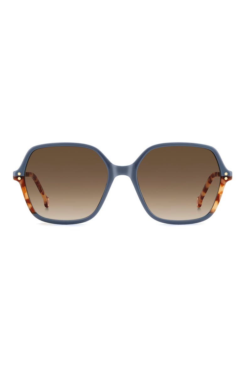 Her 0278/S 56mm Gradient Square Sunglasses, Main, color, BLUE