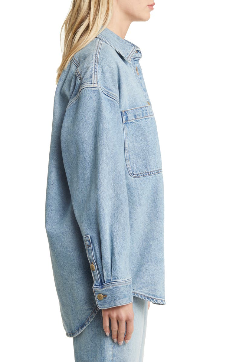 Madewell Heavyweight Denim Oversize Button-Up Shirt, Alternate, color, 