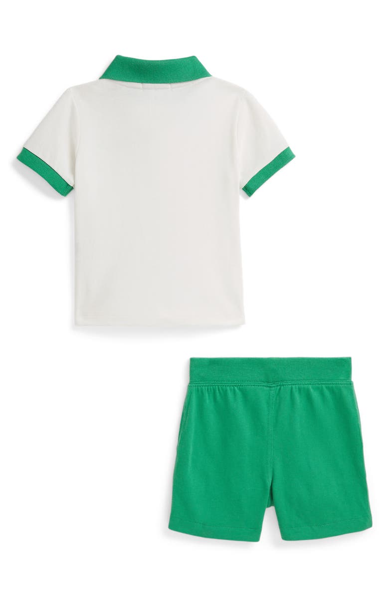 Ralph Lauren Tipped Cotton Polo & Shorts Set, Alternate, color, 