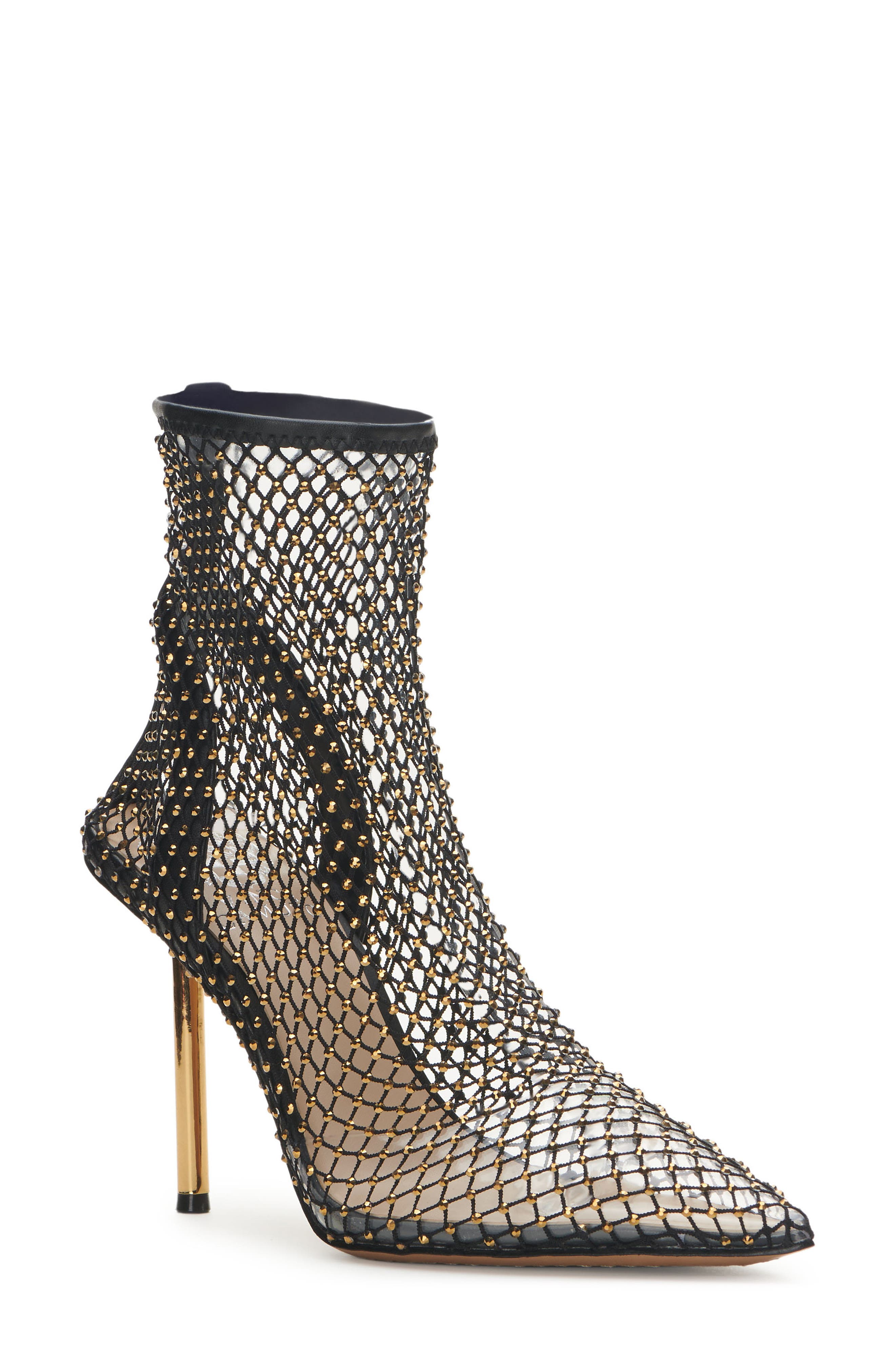 Vince Camuto Kiskia Fishnet Pointy Toe Bootie, Main, color, 