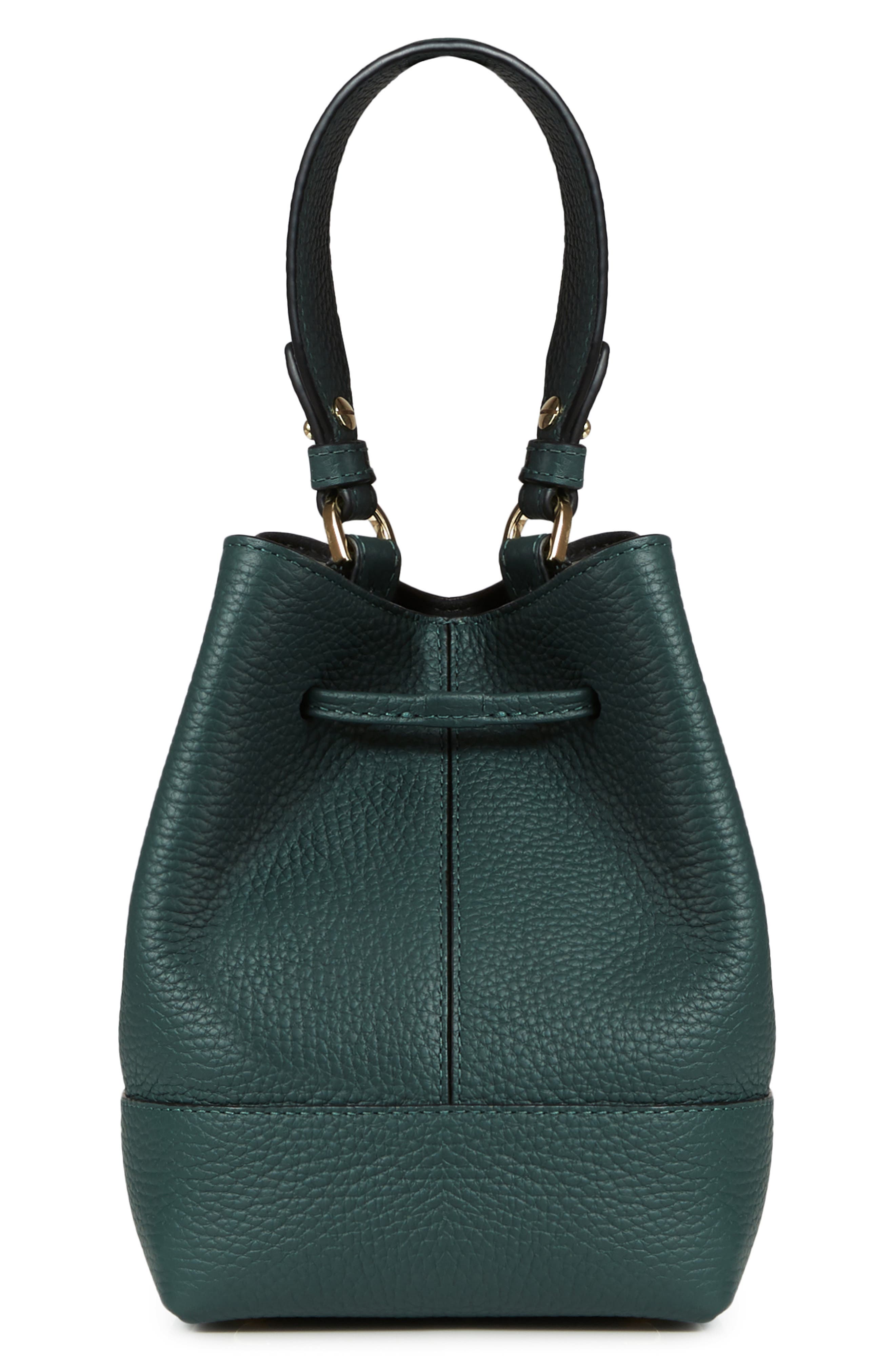 Strathberry Lana Osette Bicolor Leather Crossbody Bucket Bag, Alternate, color, 