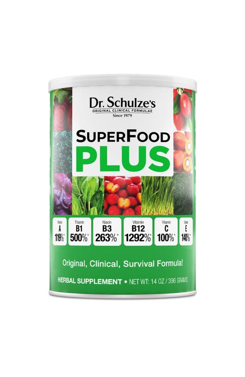 SuperFood Plus Vitamin and Mineral Herbal Concentrate Powder, Daily Nutrition, Gluten-Free