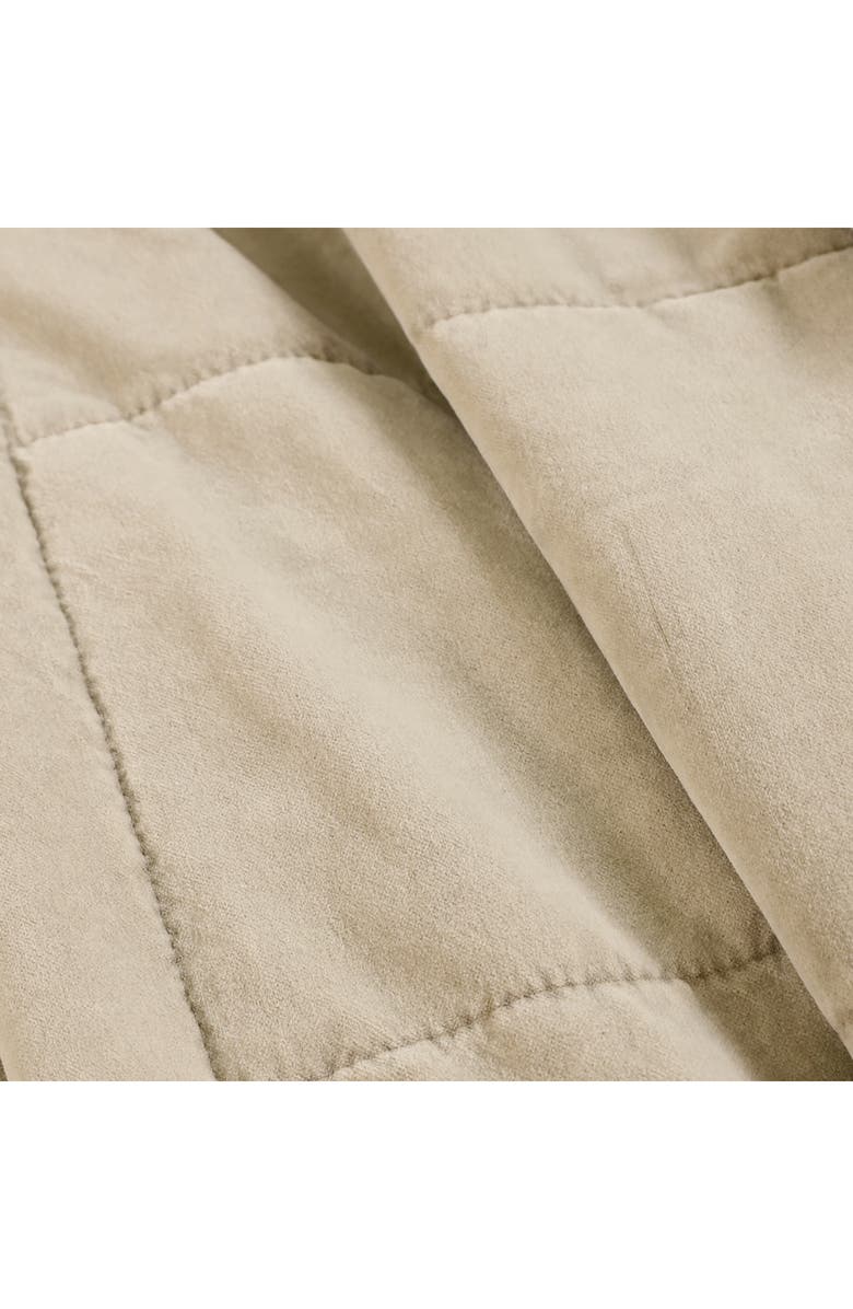 Pom Pom at Home Amsterdam Velvet Cotton Big Pillow, Alternate, color, Taupe