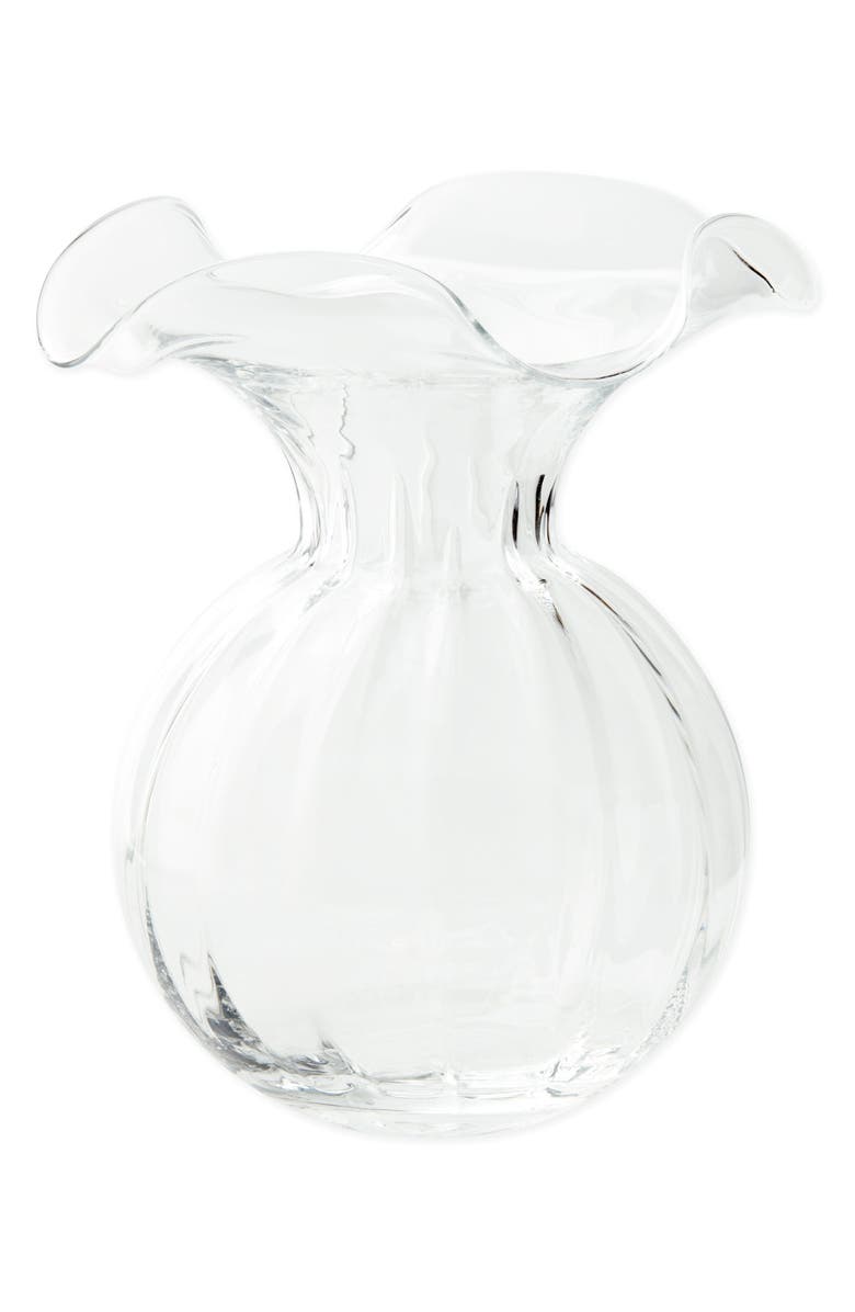 VIETRI Hibiscus Glass Large Fluted Vase, Main, color, 