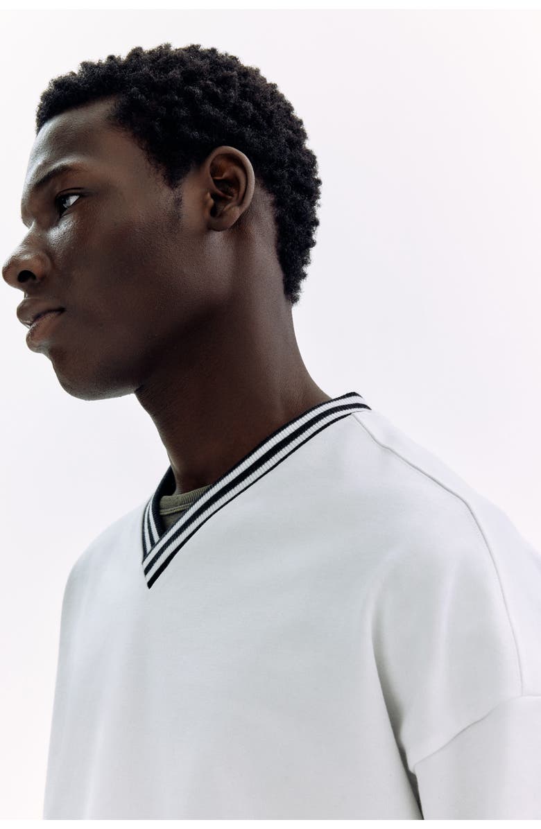 H&M Oversized Fit Cotton T-shirt, Alternate, color, White