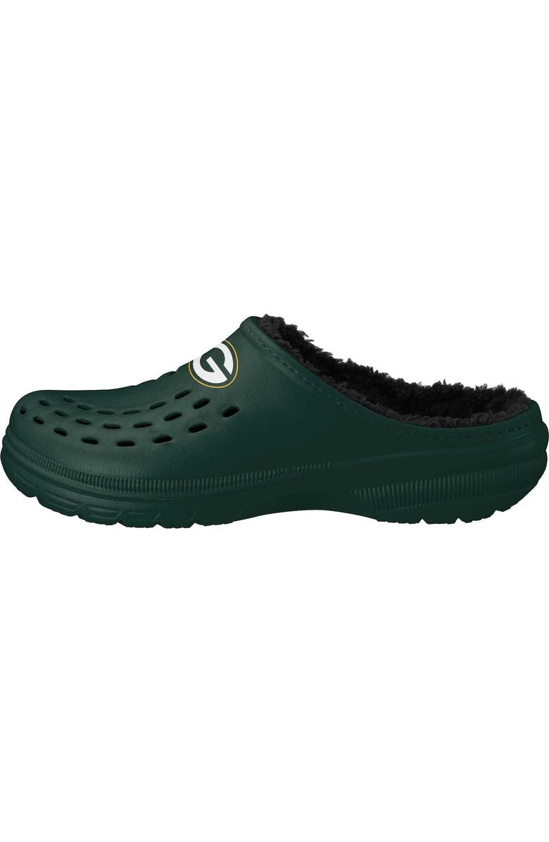 FOCO Men's FOCO Green Bay Packers Big Logo Sherpa-Lined Clog Slippers, Alternate, color,