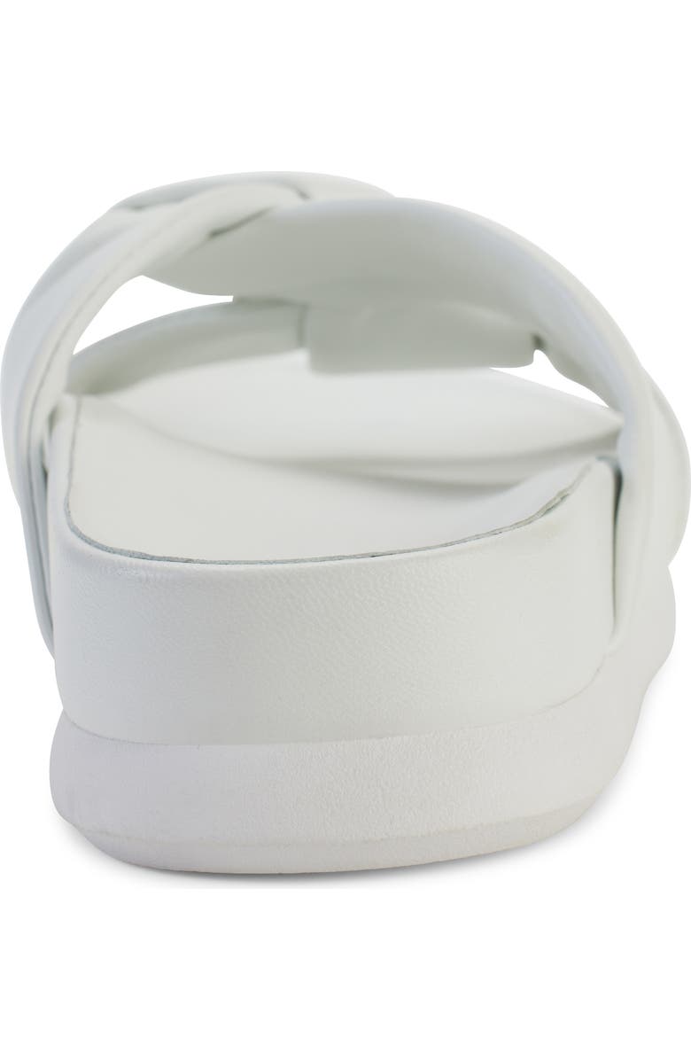 PURE Donna Karan Berke Crisscross Platform Sandal, Alternate, color, Optic White