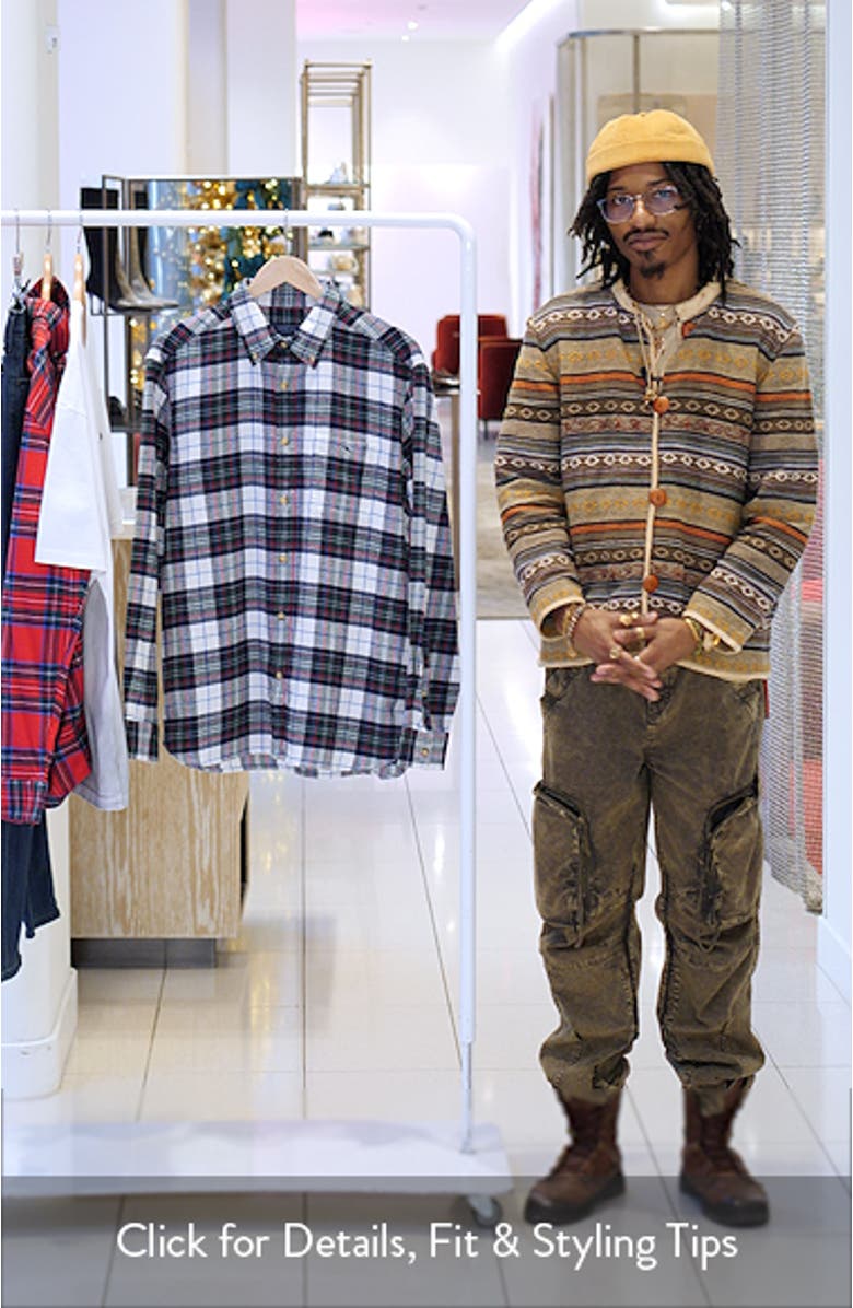 Birch Plaid Stretch Flannel Button Down Shirt, sales video thumbnail