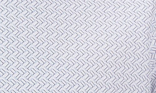 7 Diamonds Noah Geo Print Short Sleeve Performance Button-up Shirt In Light Blue