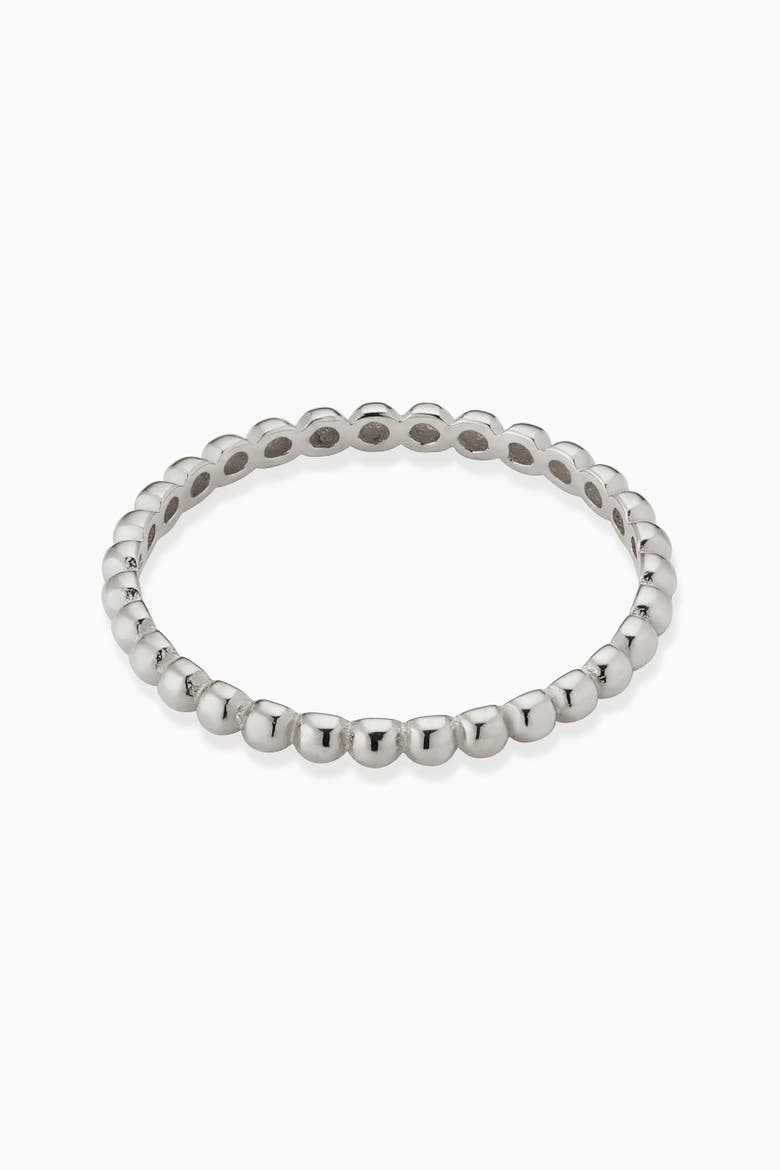 14K Gold Have a Ball Stack Ring, Alternate, color, White Gold