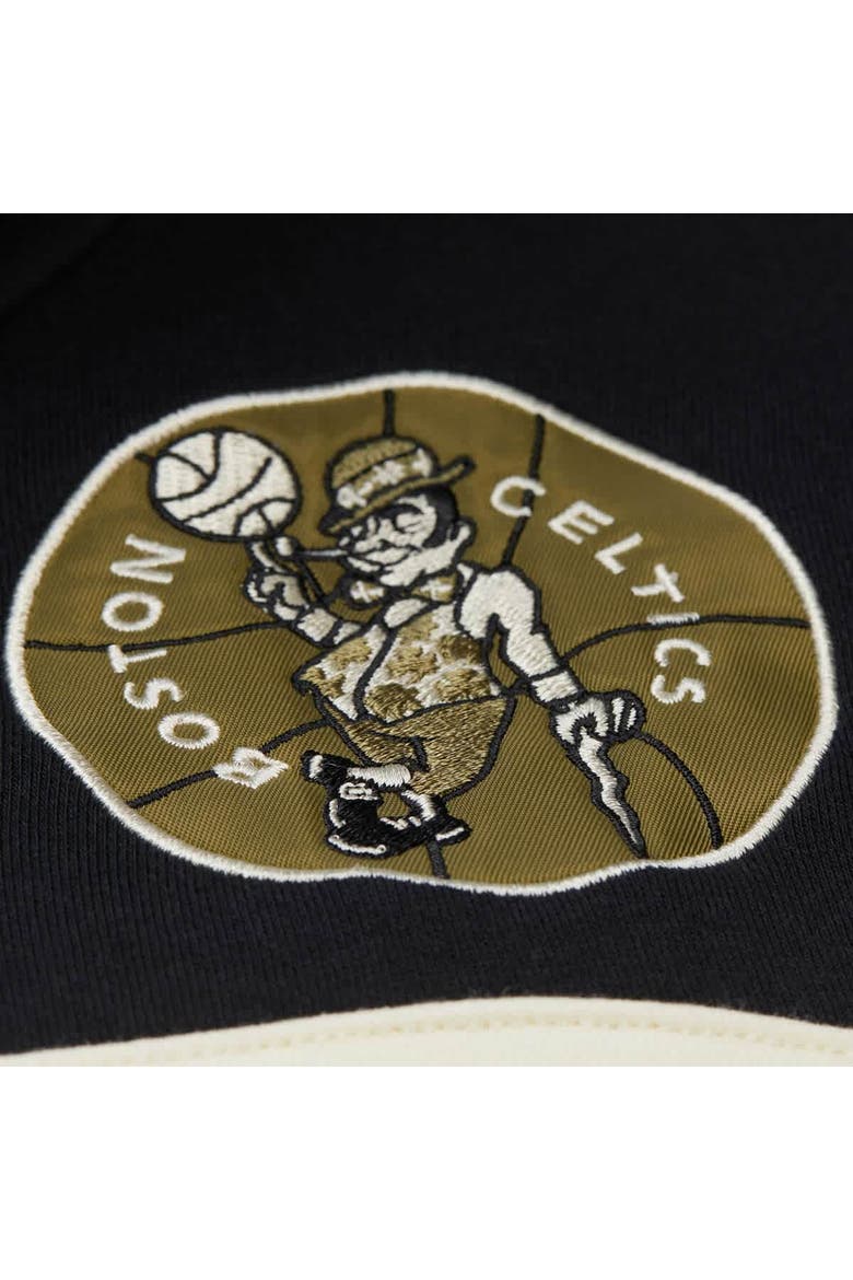 Men's Mitchell & Ness Olive Boston Celtics Double Clutch Head Coach Hoodie, Alternate, color, Olive