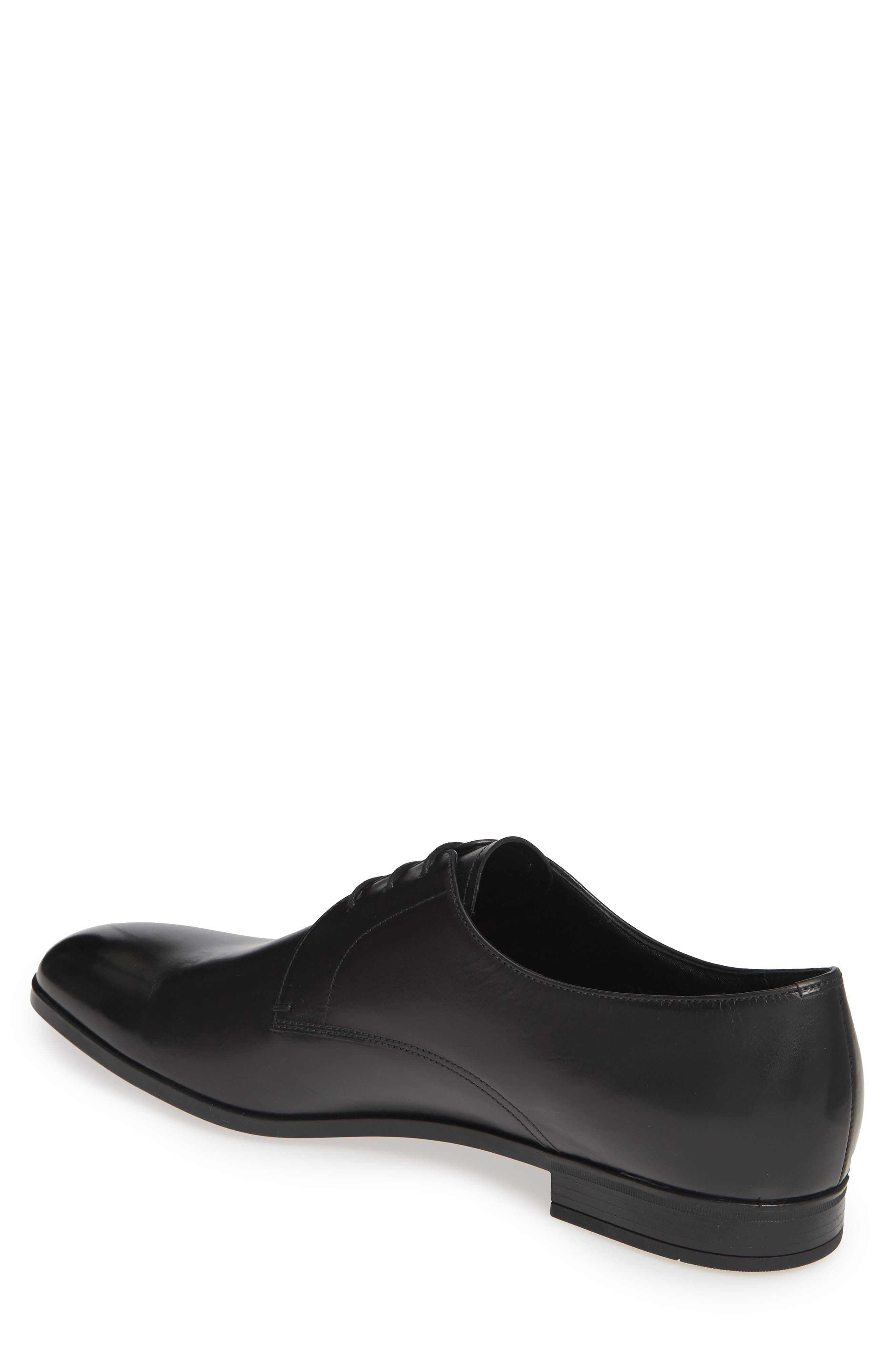 Prada Spazzalato Plain Toe Oxford Derby, Alternate, color, 